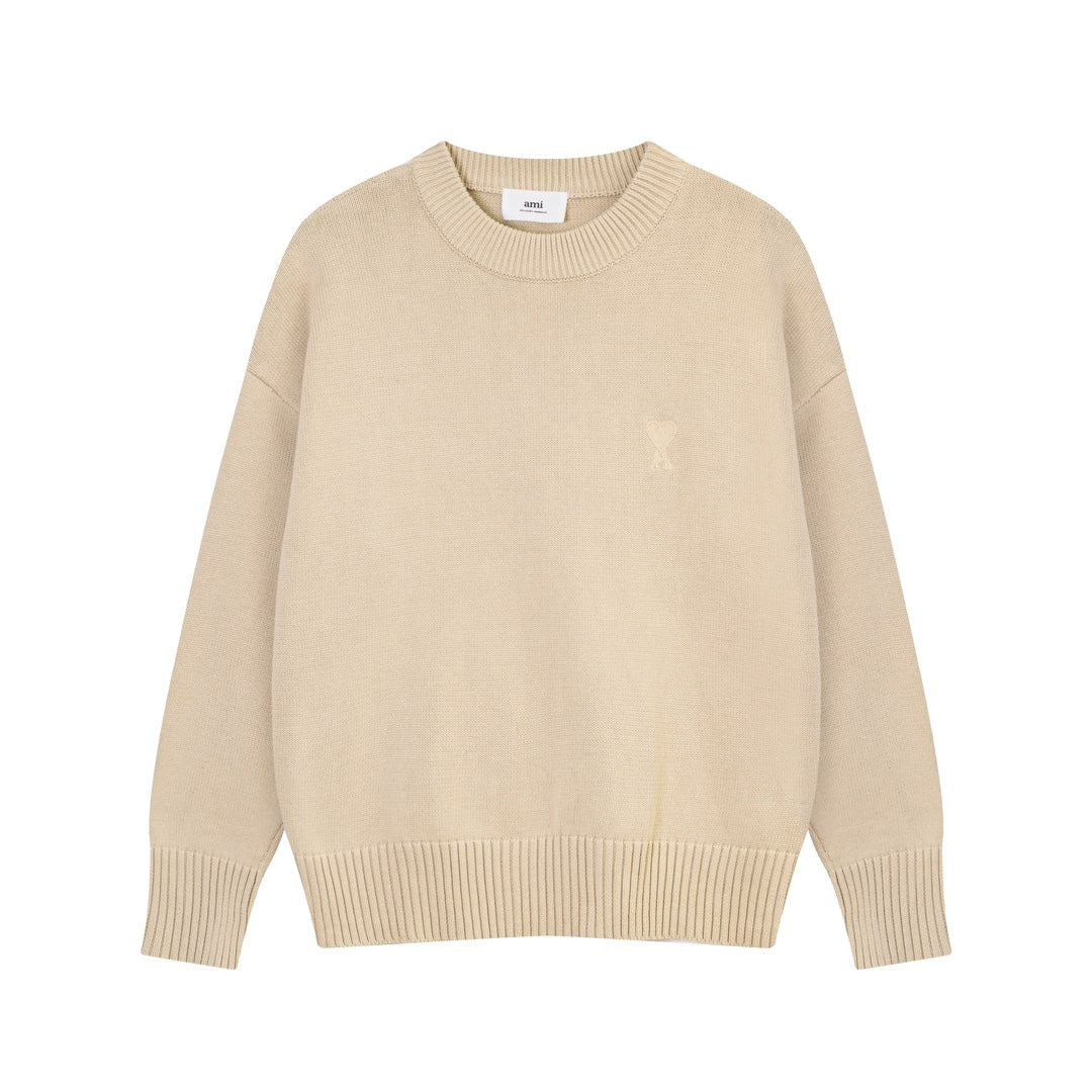 AMIPARIS Cotton & Wool Sweater - Premium Blend Knitwear