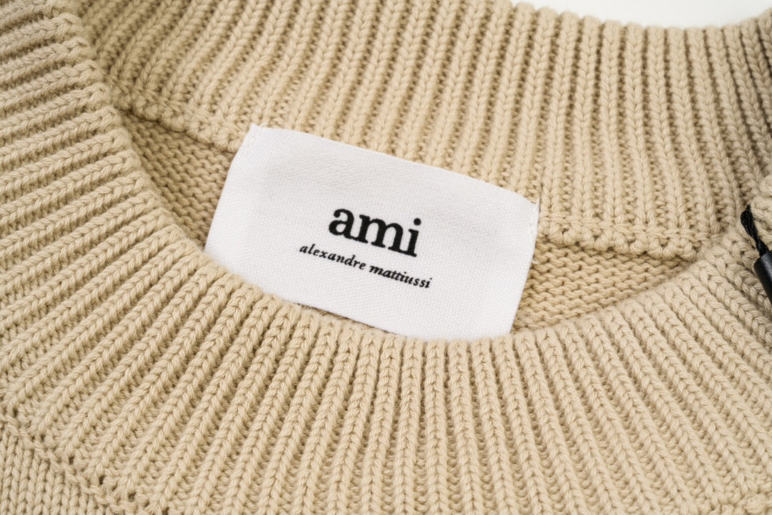 AMIPARIS Cotton & Wool Sweater - Premium Blend Knitwear