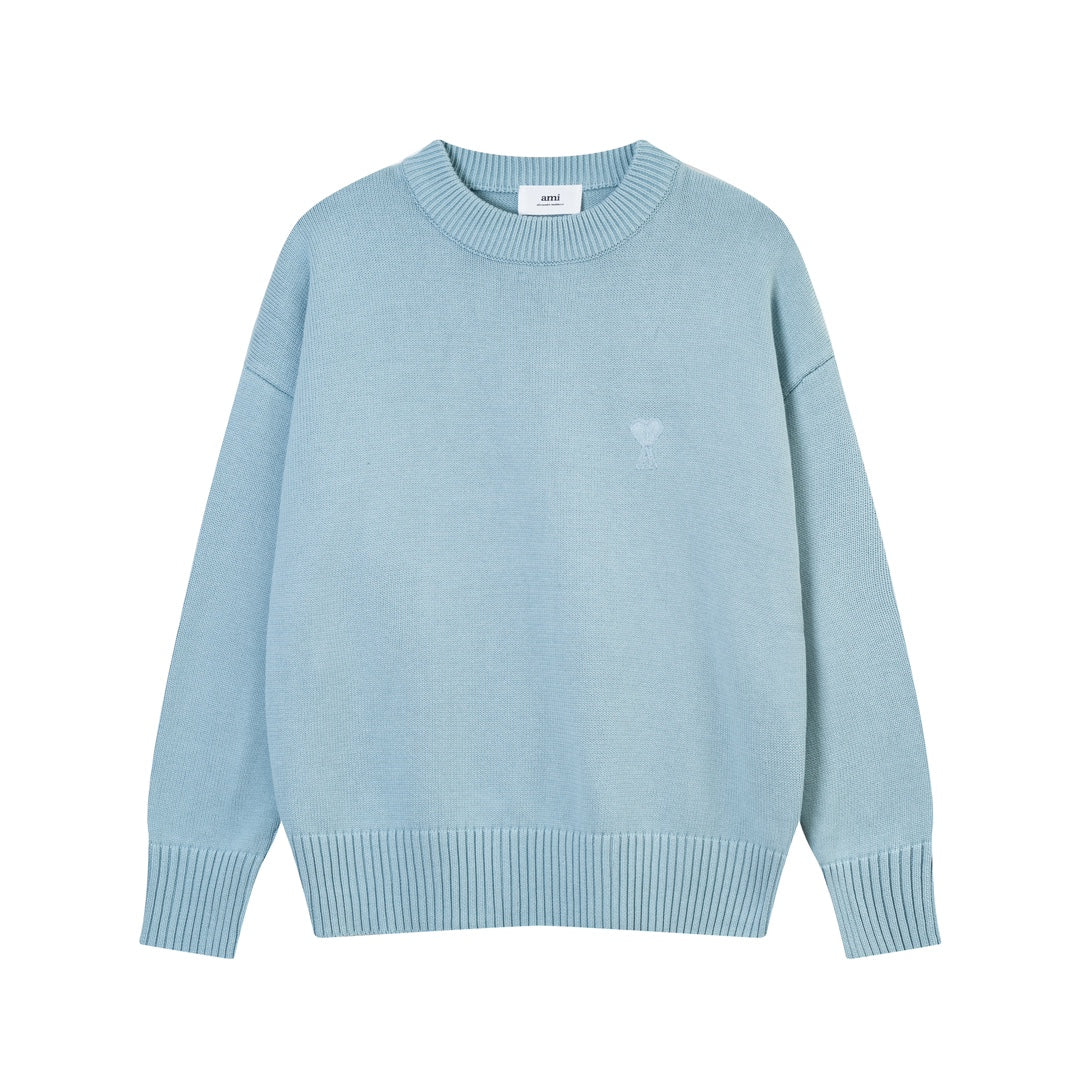 AMIPARIS Cotton & Wool Sweater - Premium Blend Knitwear