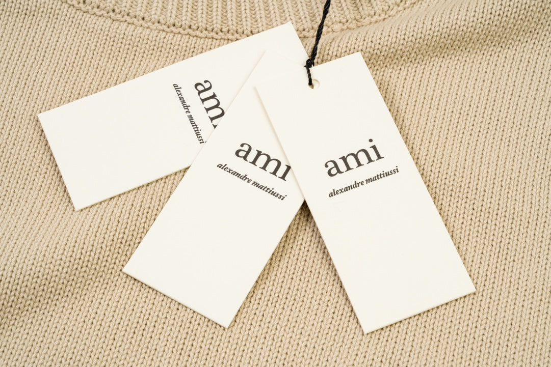 AMIPARIS Cotton & Wool Sweater - Premium Blend Knitwear