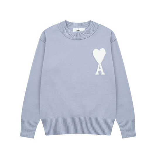AMI PARIS Cotton and wool sweater