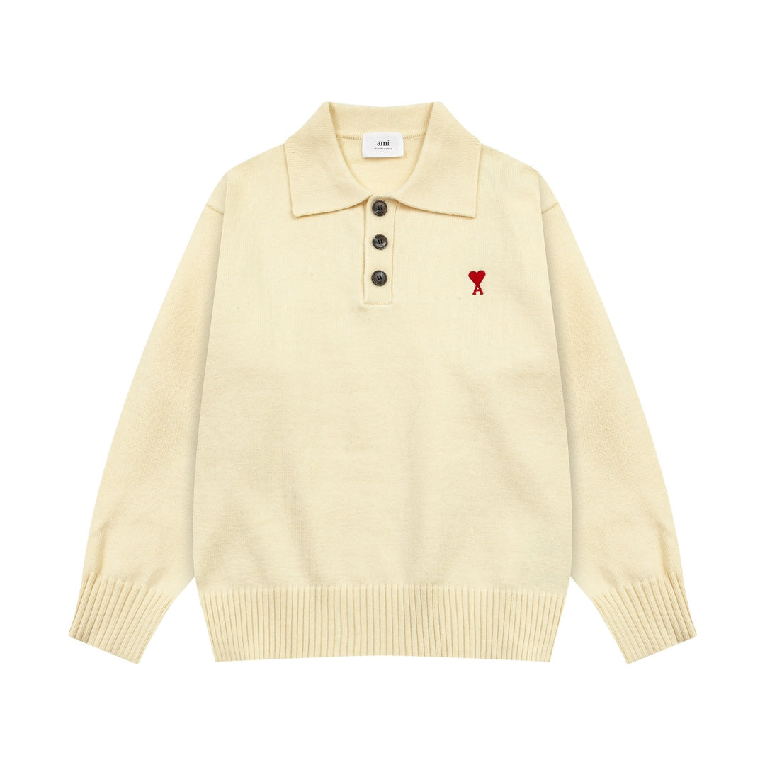 AMIPARIS Cotton & Wool Sweater - Premium Blend Knitwear