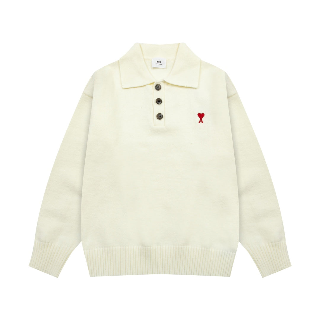 AMIPARIS Cotton & Wool Sweater - Premium Blend Knitwear