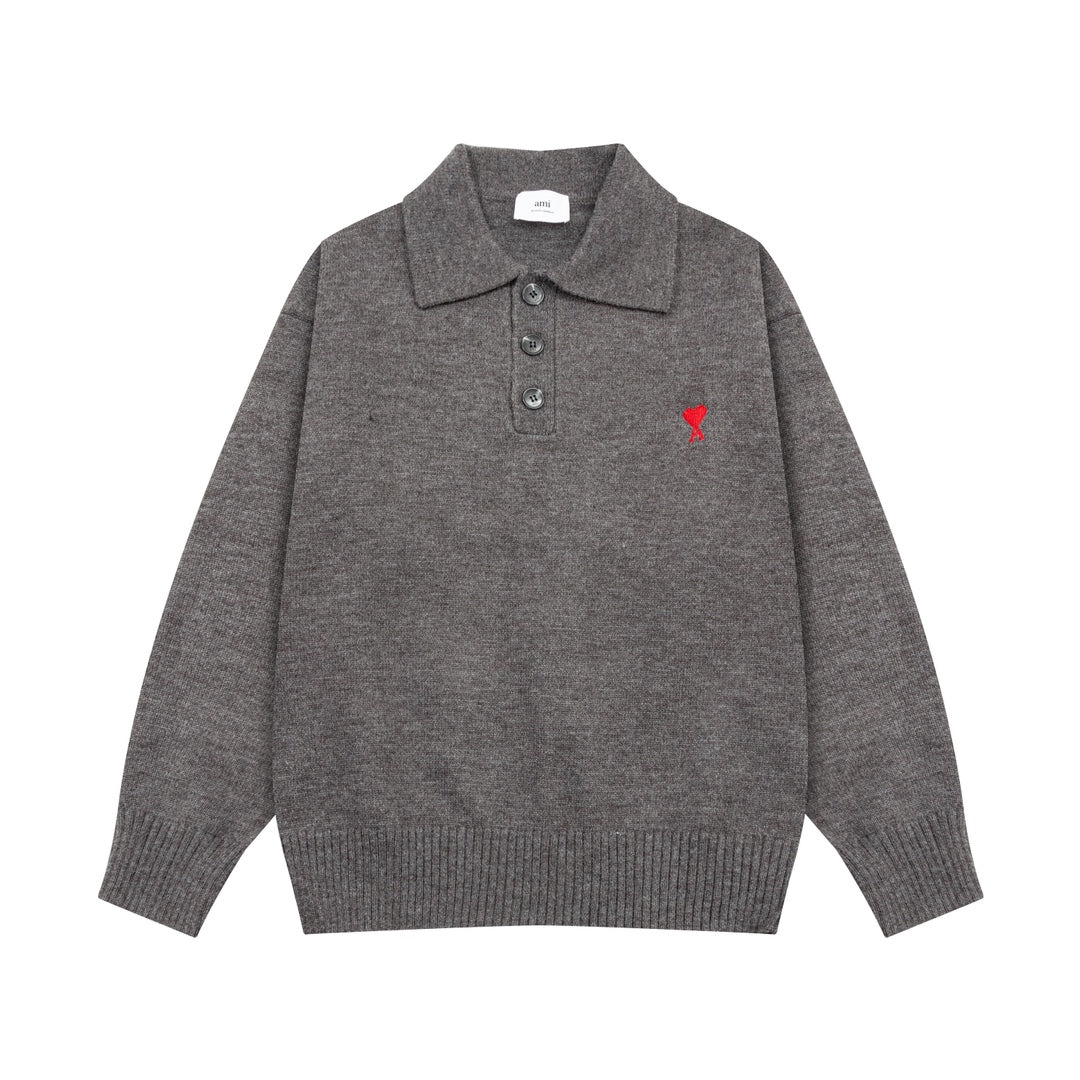 AMIPARIS Cotton & Wool Sweater - Premium Blend Knitwear