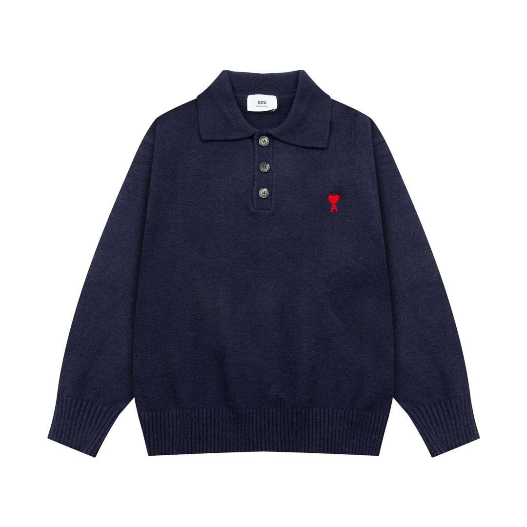 AMIPARIS Cotton & Wool Sweater - Premium Blend Knitwear