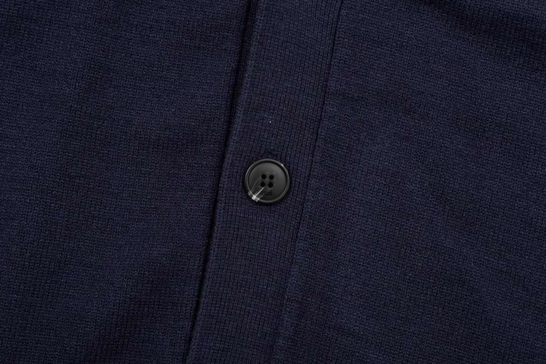 AMI PARISCotton & Wool Cardigan - Premium Blend Knitwear
