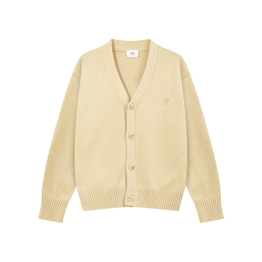 AMIPARIS Cotton & Wool Cardigan - Premium Blend Knitwear
