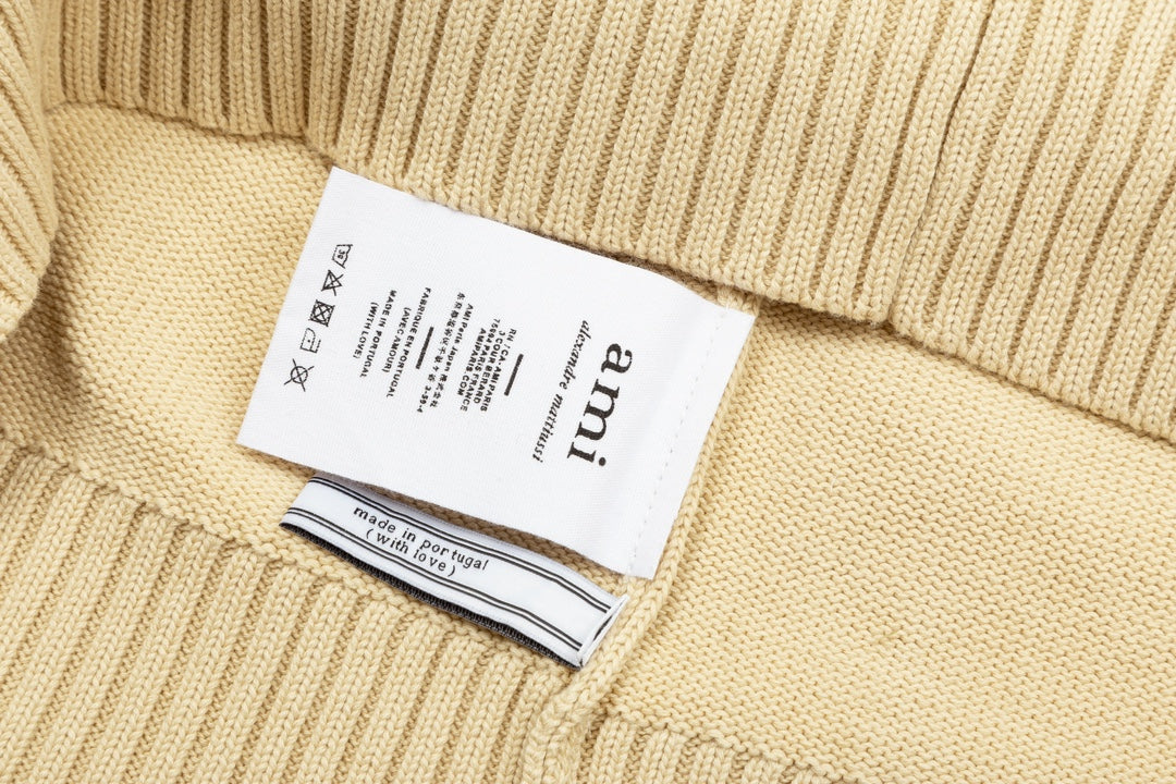 AMIPARIS Cotton & Wool Cardigan - Premium Blend Knitwear