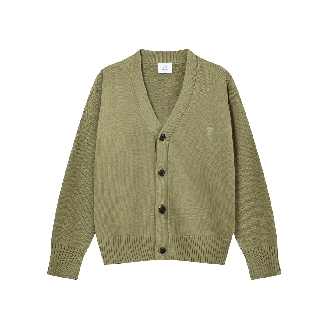 AMIPARIS Cotton & Wool Cardigan - Premium Blend Knitwear