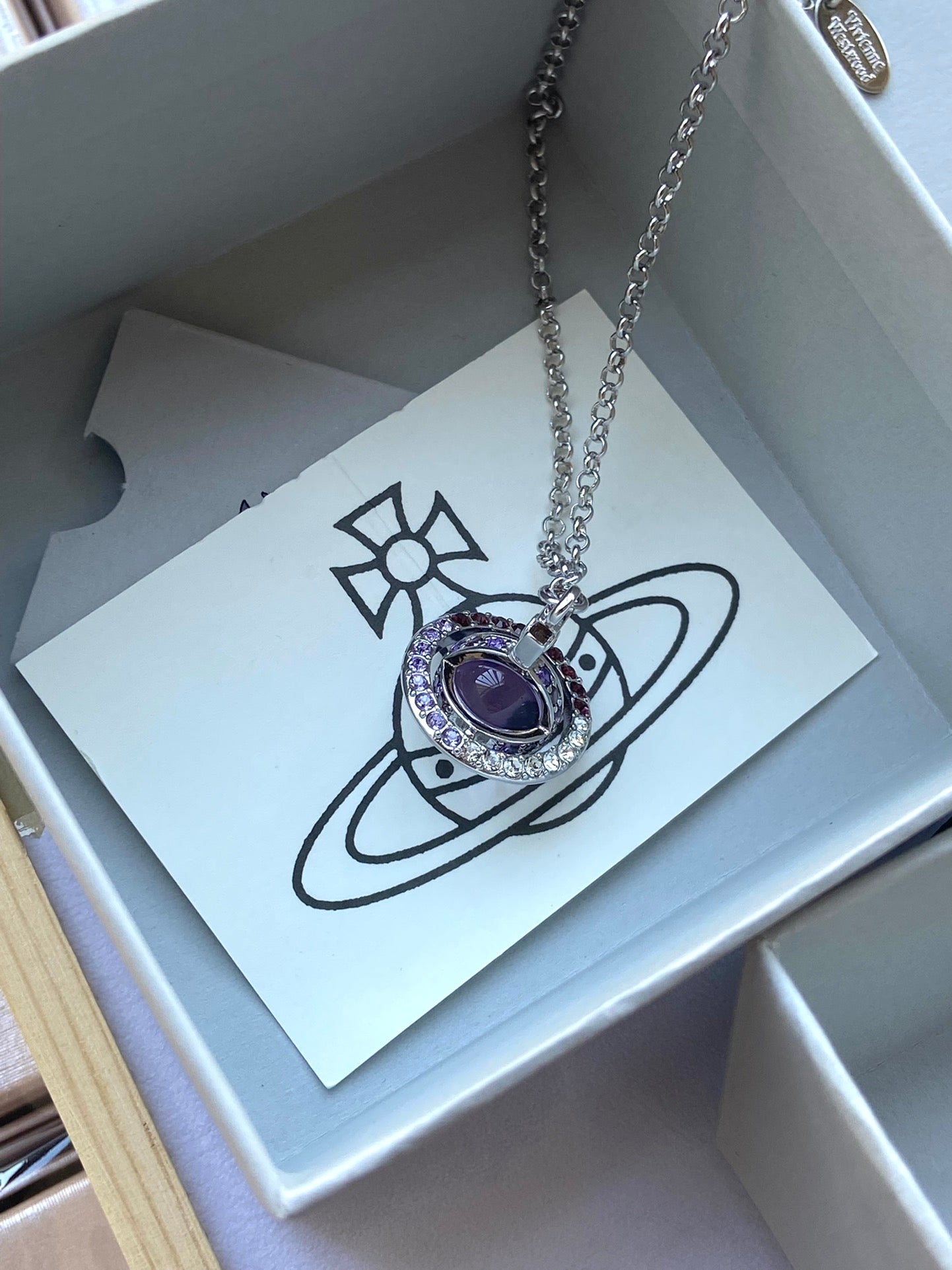 Vivienne Westwood Crystal Planet Necklace