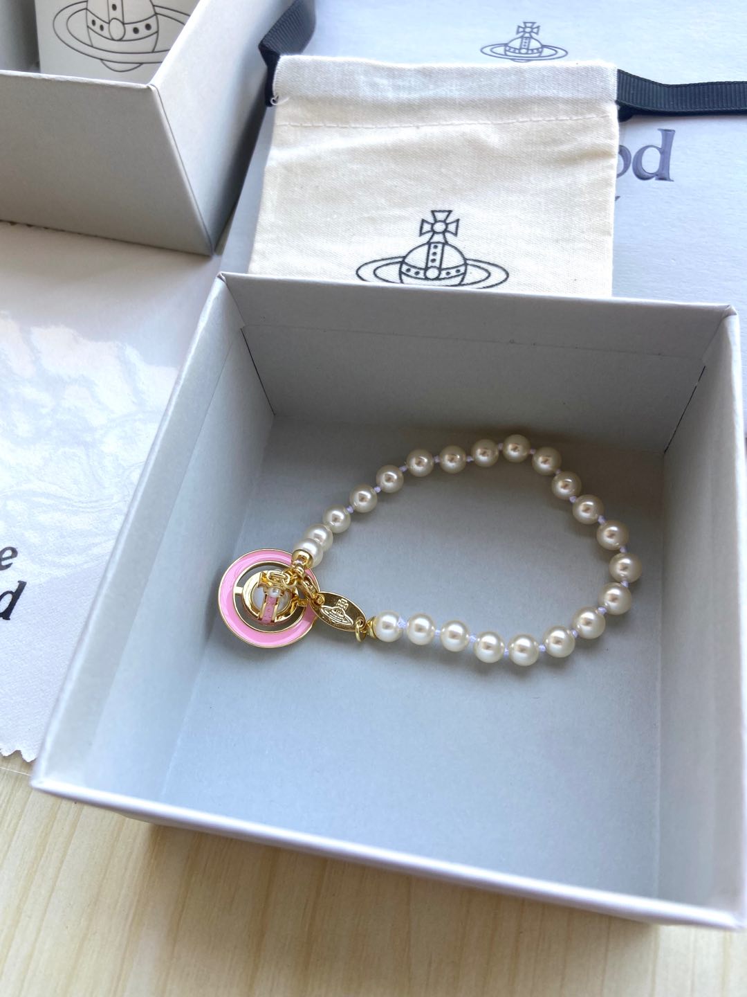 Vivienne Westwood Pearl Planet Bracelet