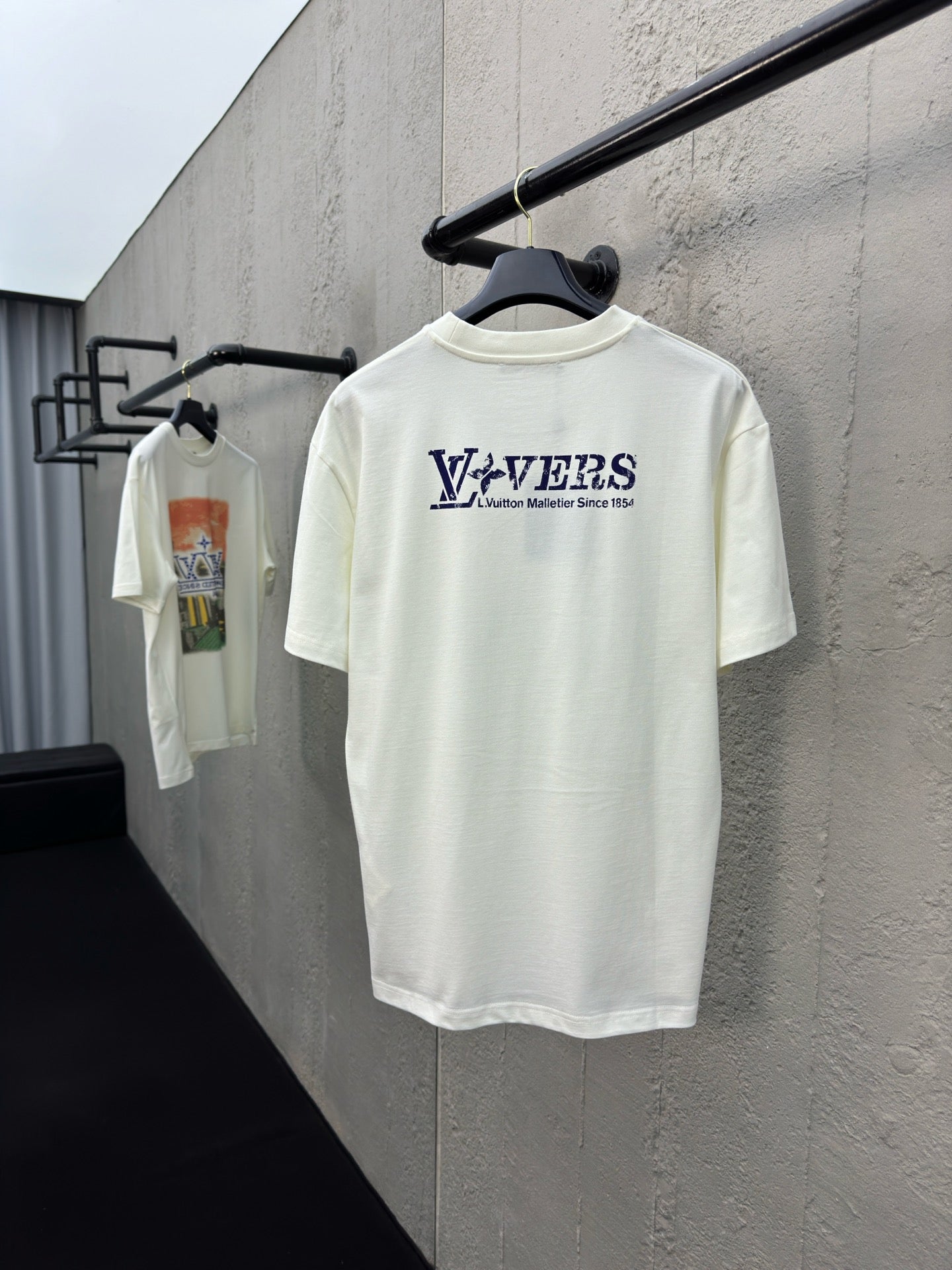 LOUIS VUITTON Rhinestone Logo T-Shirt