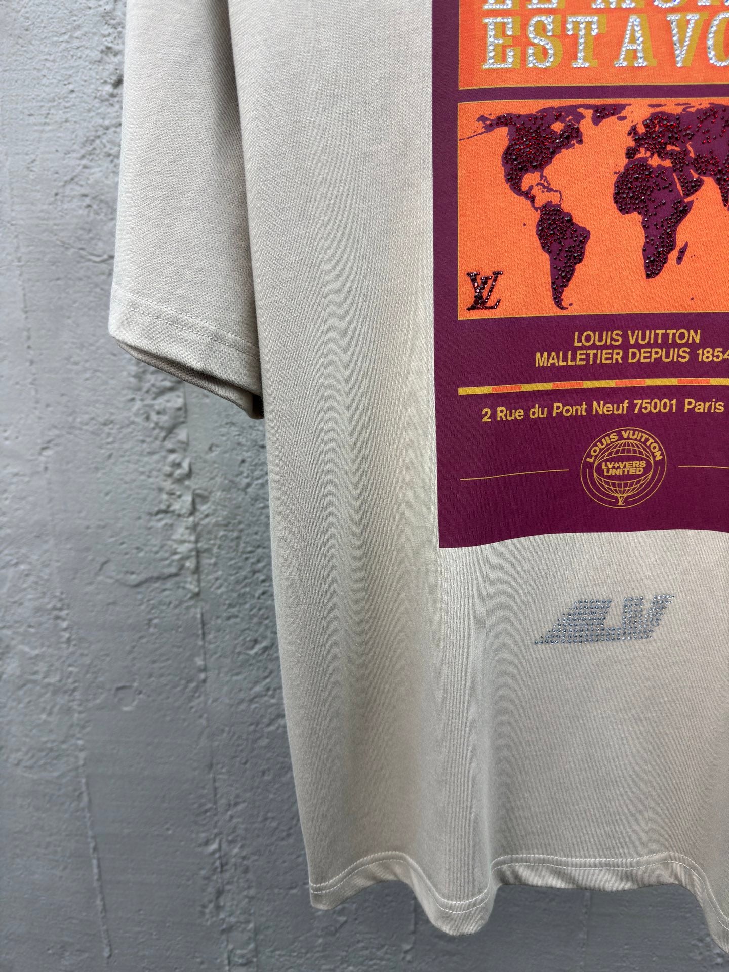 LOUIS VUITTON Map-Print T-Shirt