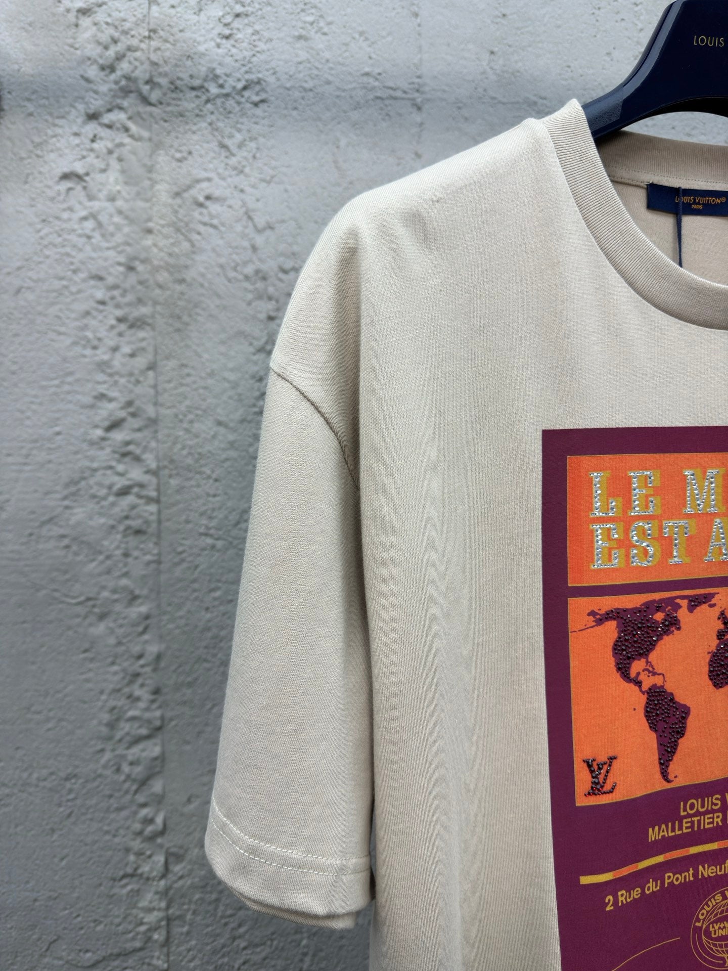 LOUIS VUITTON Map-Print T-Shirt