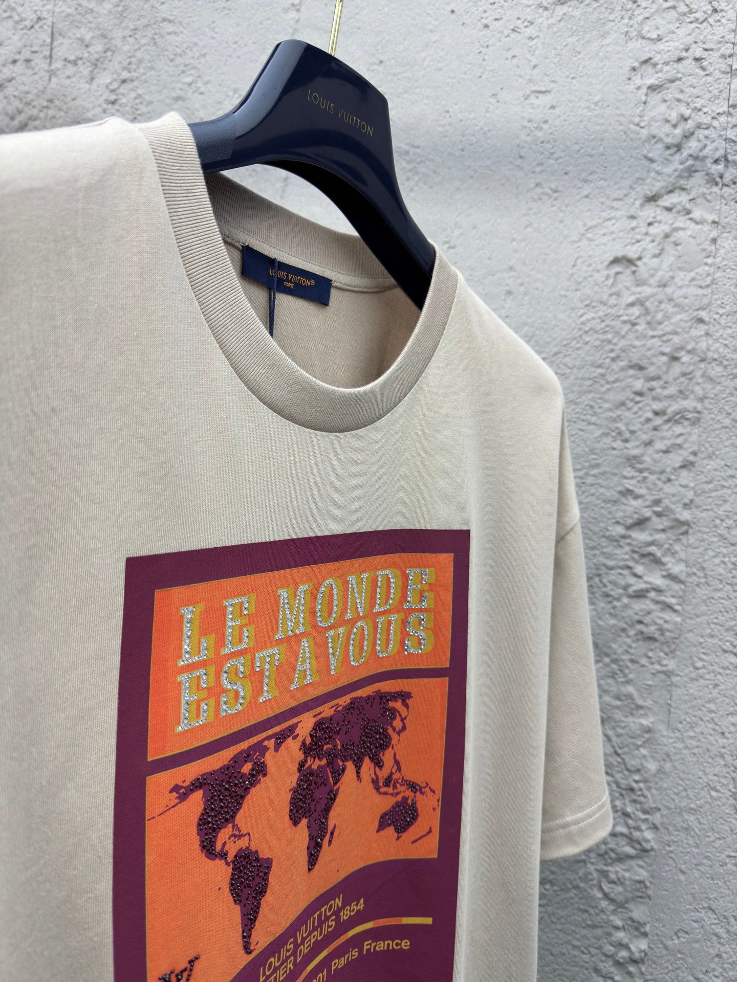 LOUIS VUITTON Map-Print T-Shirt