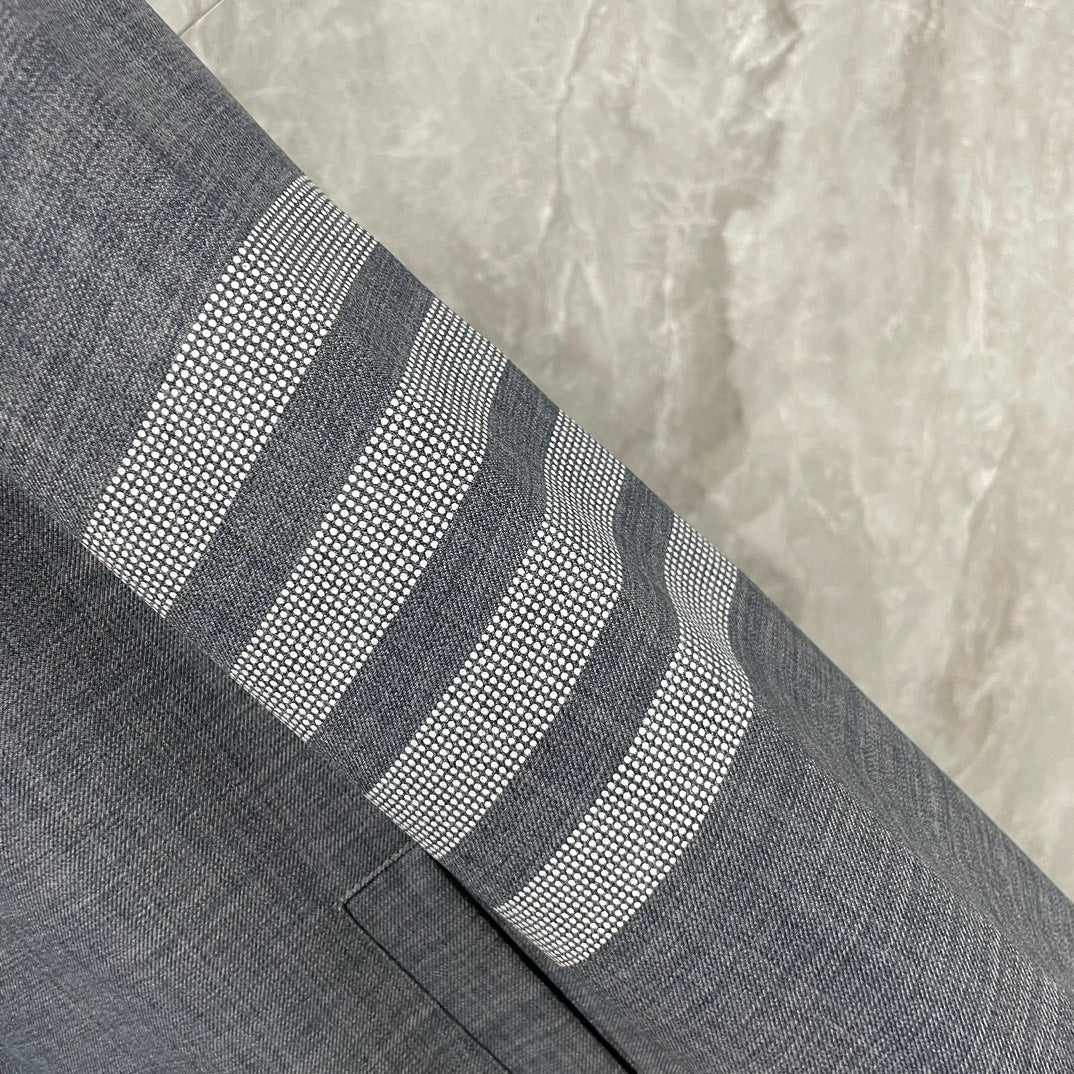 Thom BrowneMen's 4-Bar Casual Jacket with Signature Grosgrain Detail