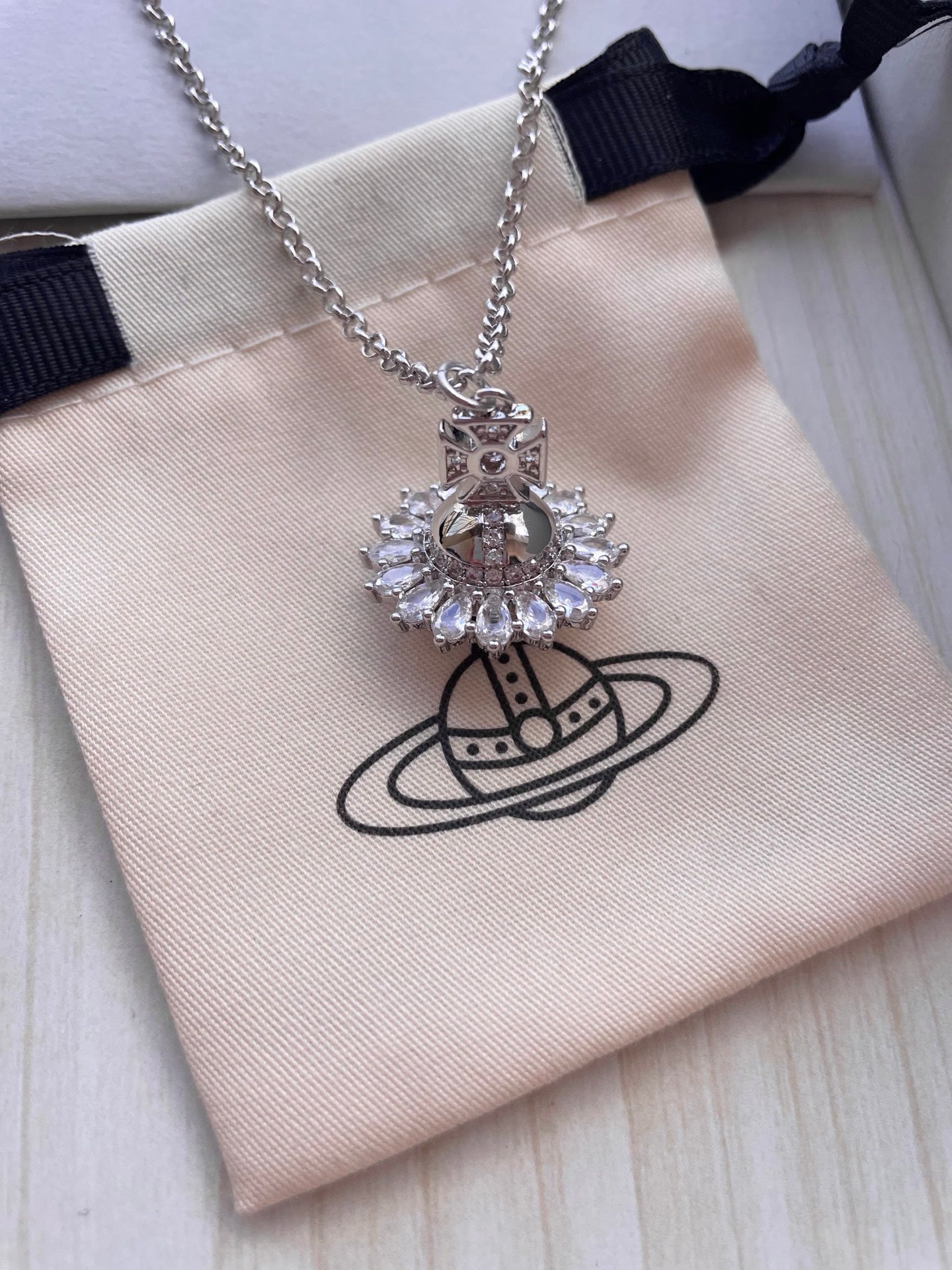 Vivienne Westwood Full-Rhinestone Collar Necklace