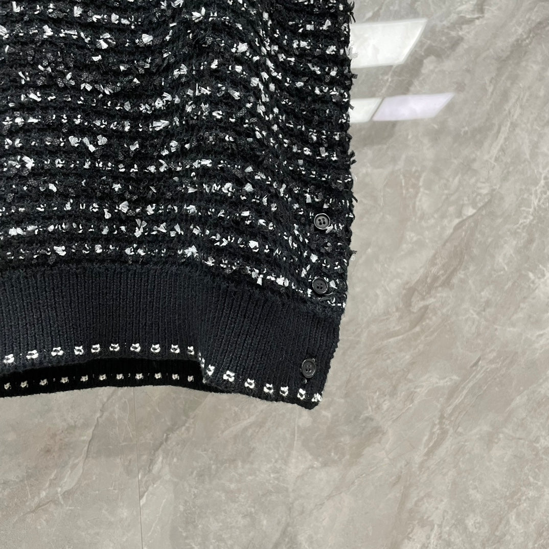 2025  Wool jacquard polo shirt