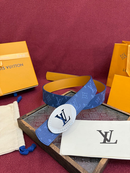 LOUIS VUITTON New Men's Blue Belt