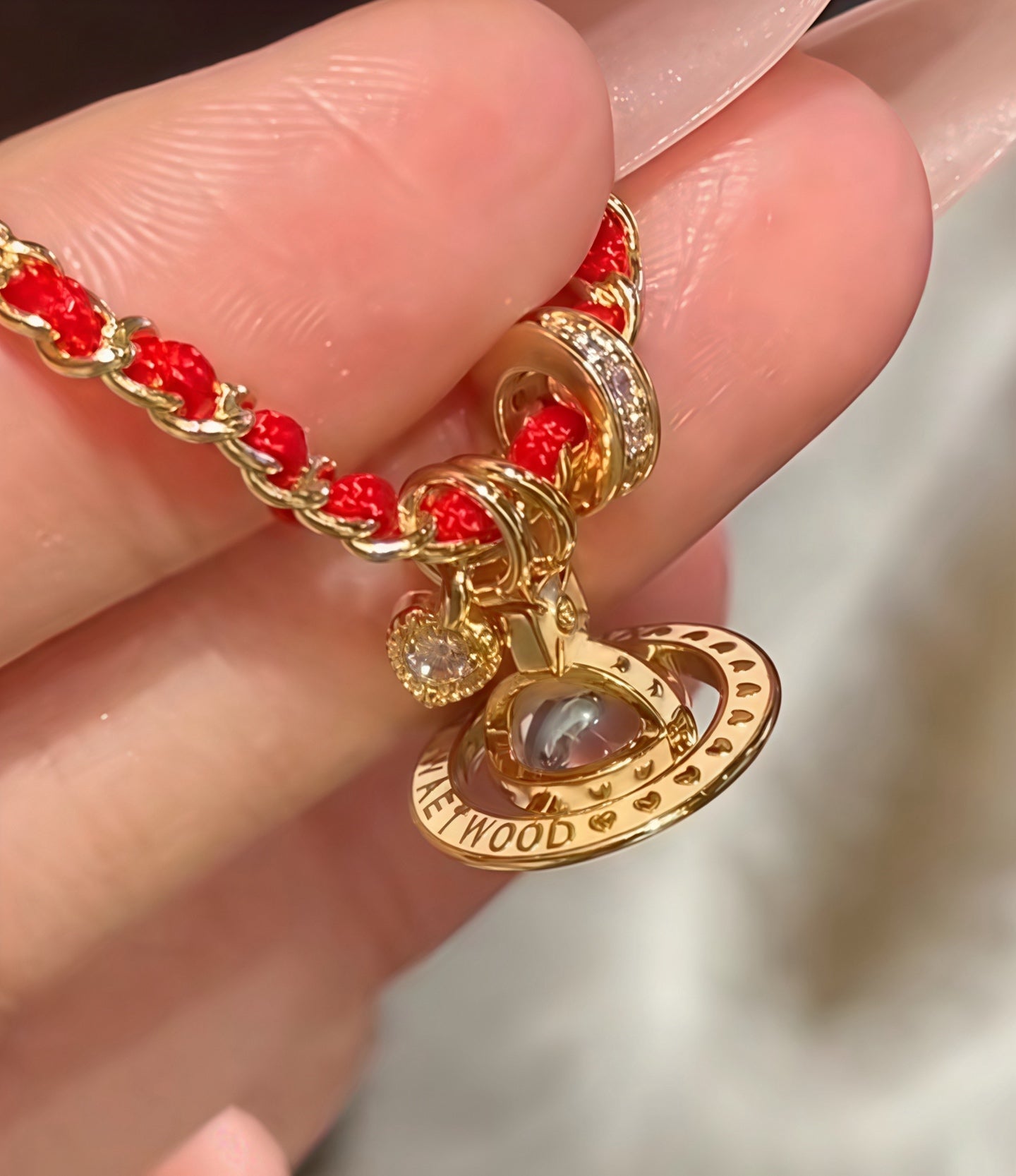 Vivienne Westwood"Ben Ming Nian" (Zodiac Year) Red Bracelet
