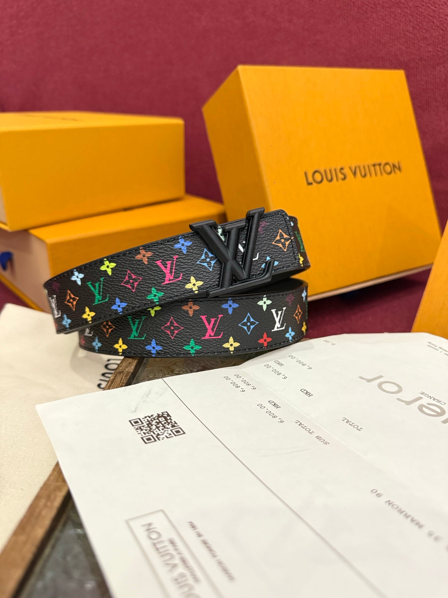 LOUIS VUITTON Men's Classic Monogram Belt