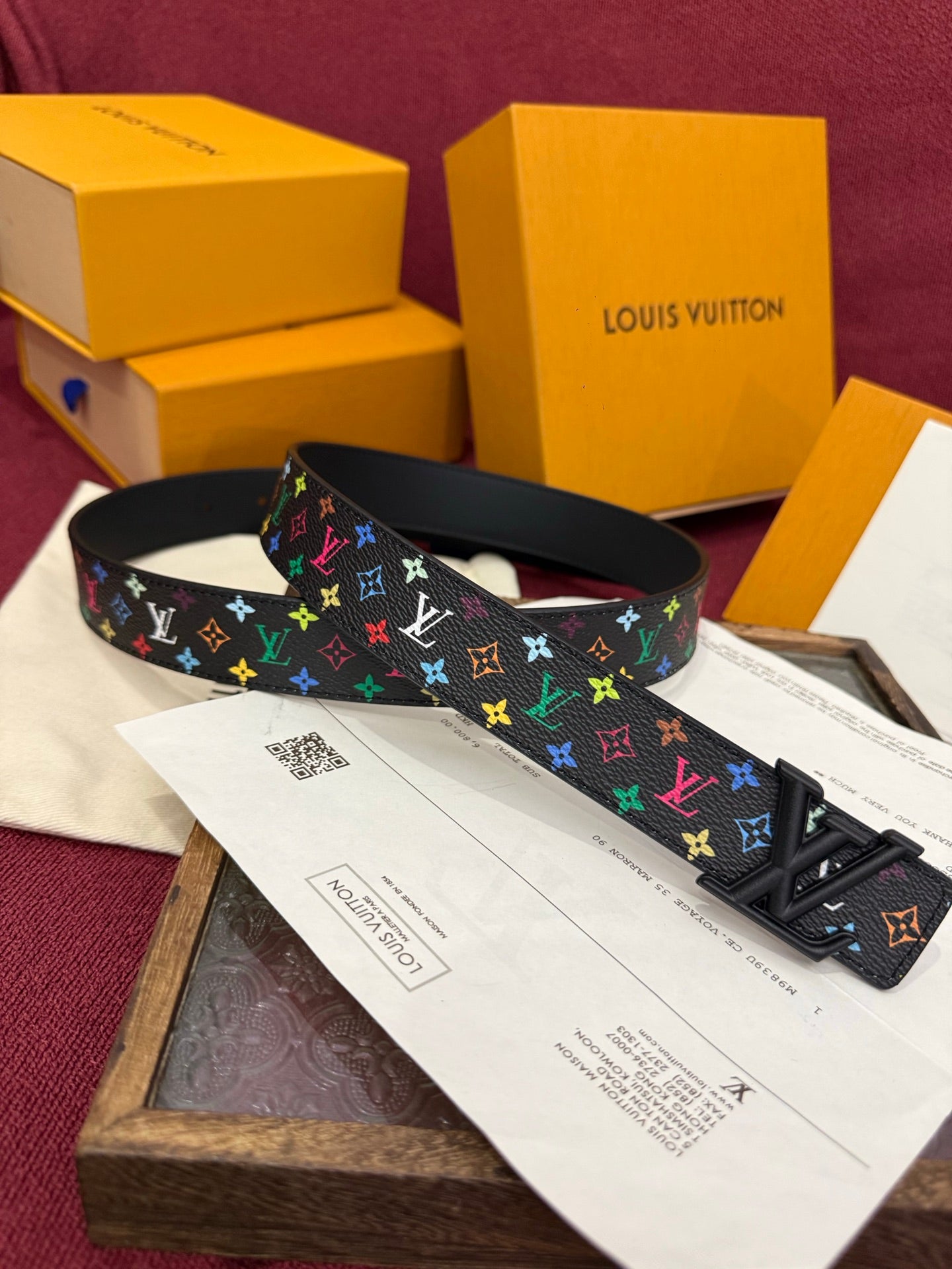 LOUIS VUITTON Men's Classic Monogram Belt