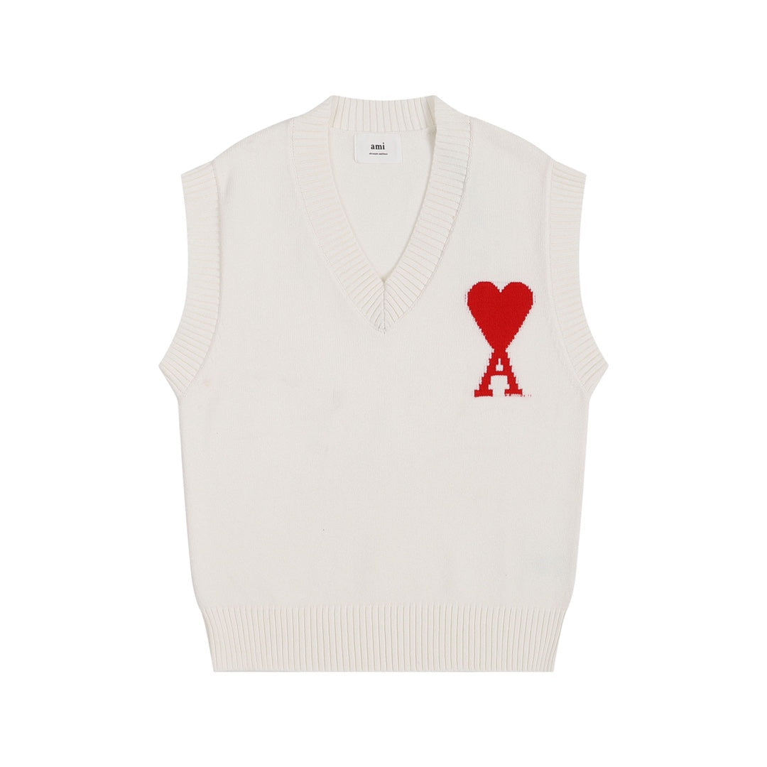 AMIPARIS Sweater Vest - Premium Cotton & Wool Blend