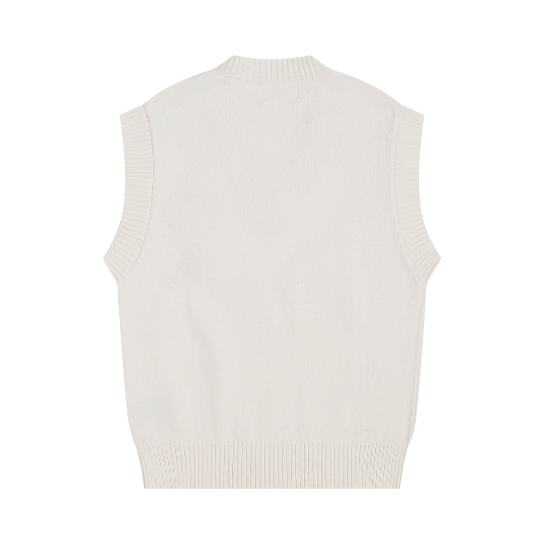 AMIPARIS Sweater Vest - Premium Cotton & Wool Blend