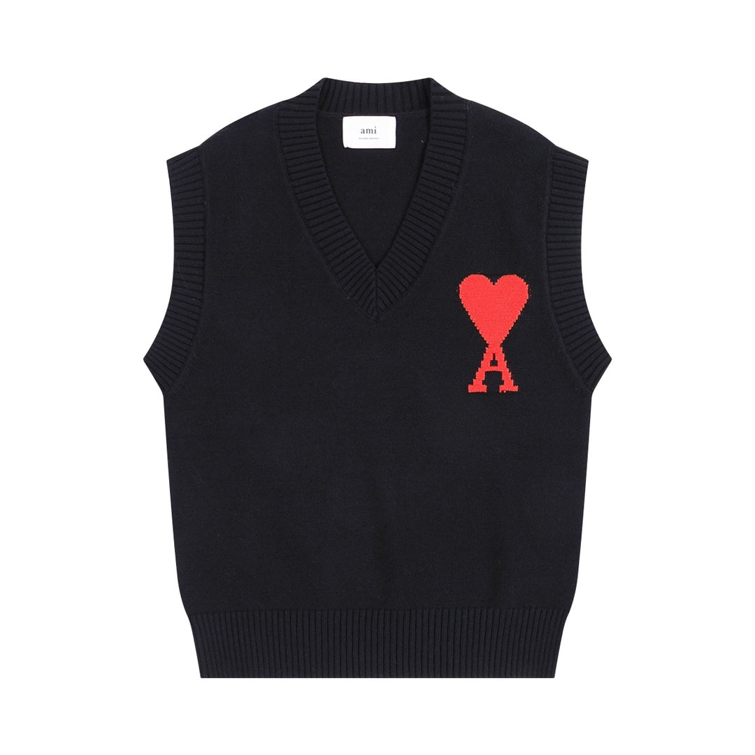 AMIPARIS Sweater Vest - Premium Cotton & Wool Blend