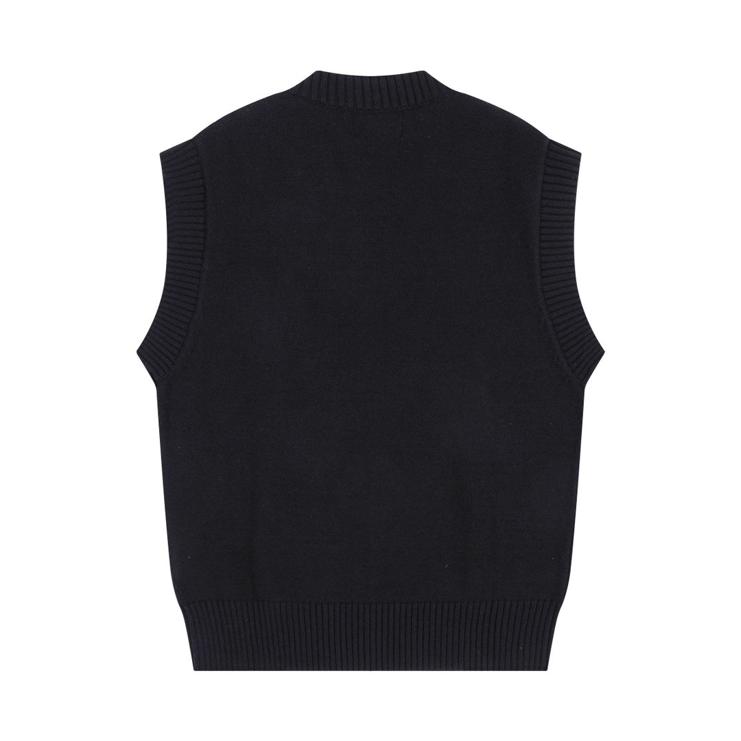 AMIPARIS Sweater Vest - Premium Cotton & Wool Blend