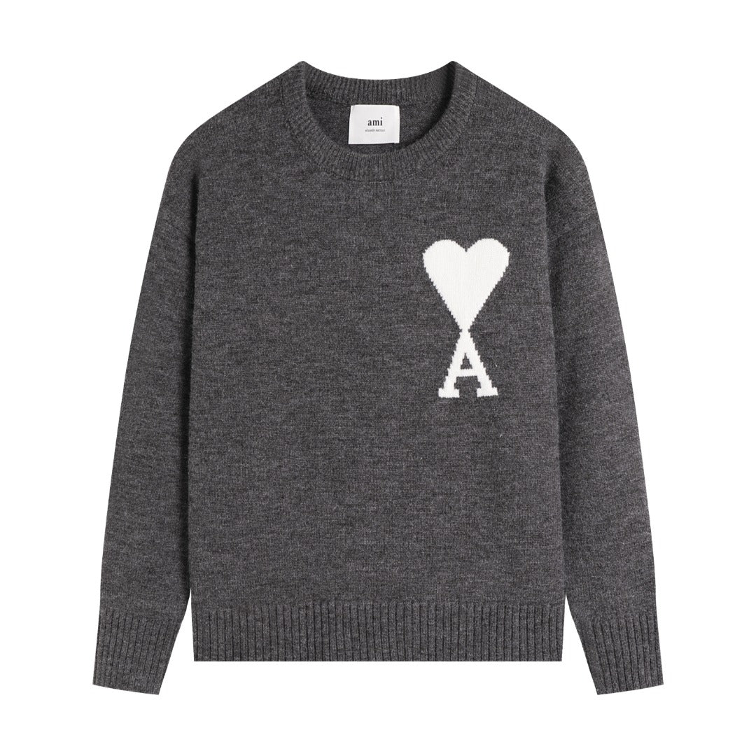AMI PARIS Cotton and wool sweater