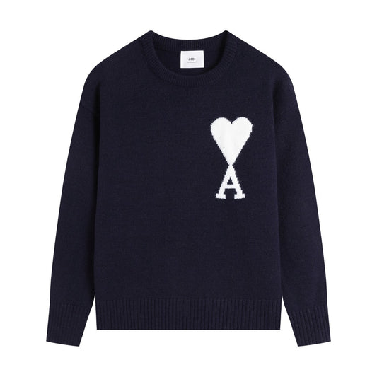 AMI PARIS Cotton and wool sweater