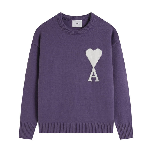 AMI PARIS Cotton and wool sweater