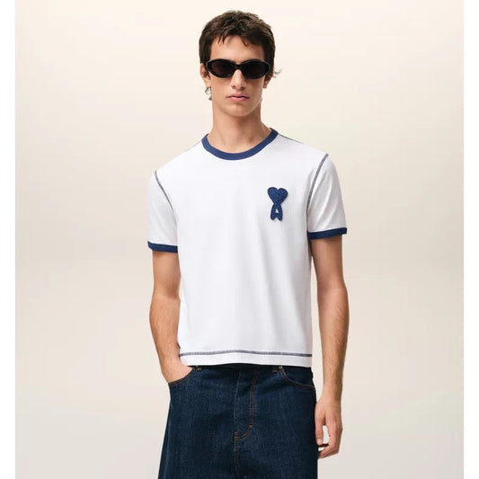 AMI PARIS  Unisex Casual T-Shirt