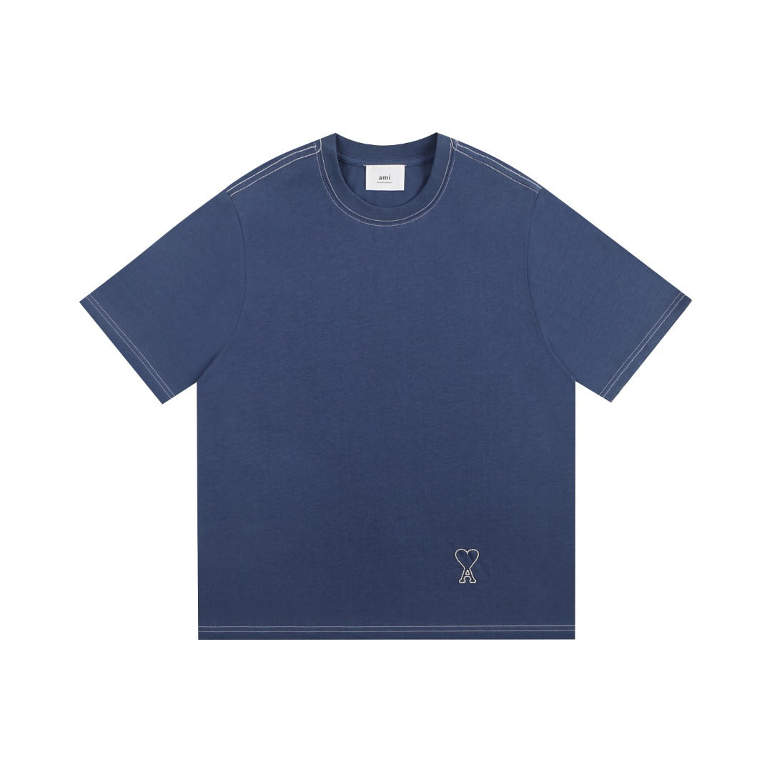 AMI PARIS  Unisex Casual T-Shirt