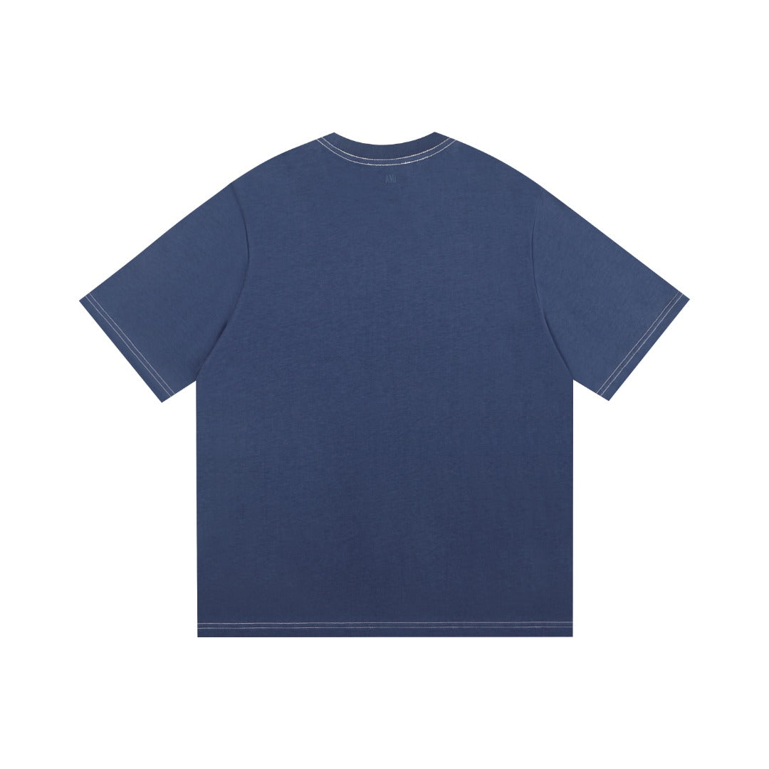 AMI PARIS  Unisex Casual T-Shirt
