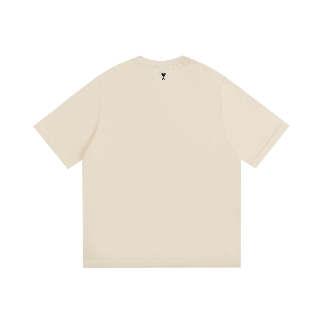 AMI PARIS  Unisex Casual T-Shirt
