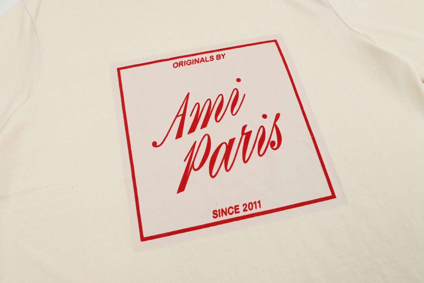 AMI PARIS  Unisex Casual T-Shirt