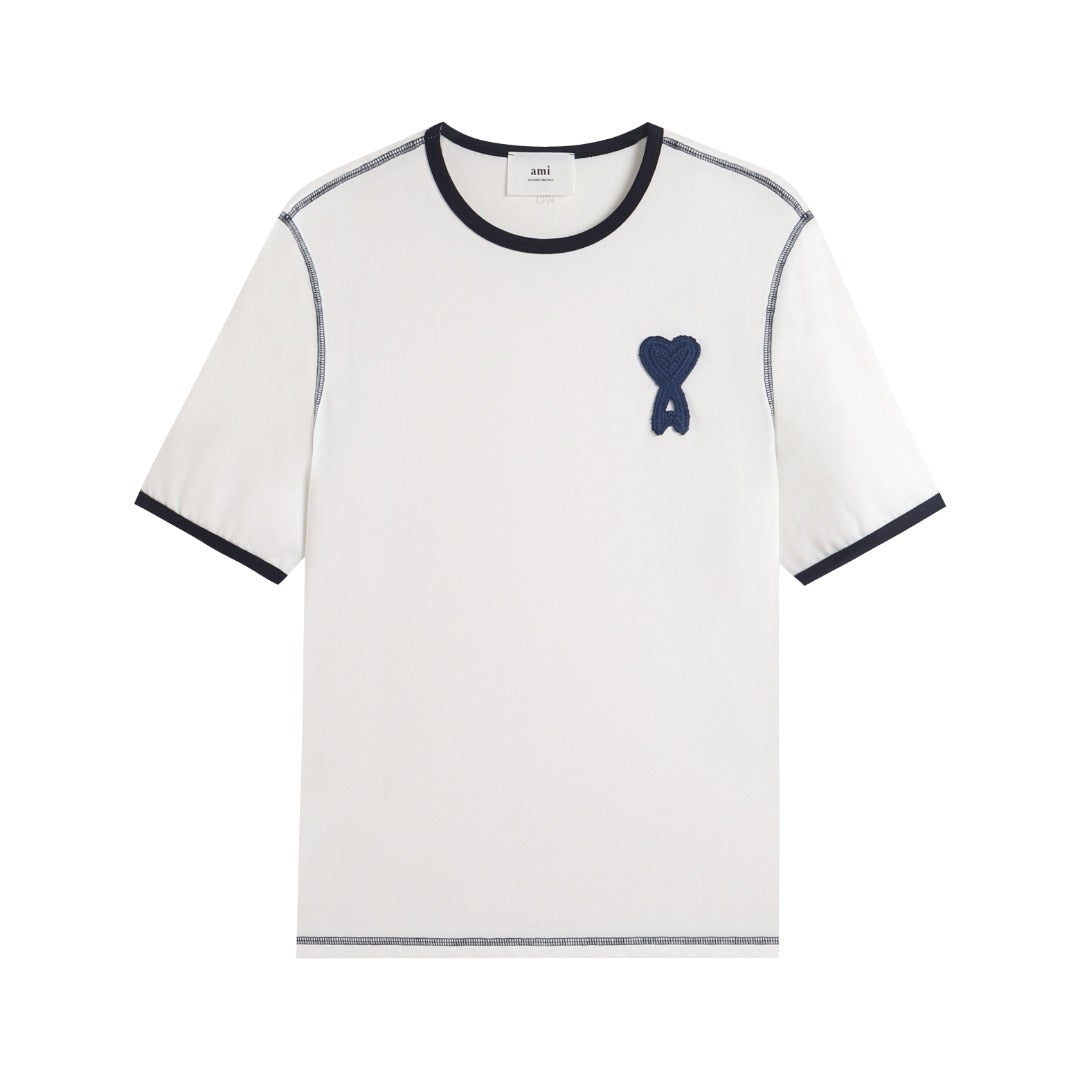 AMI PARIS  Unisex Casual T-Shirt