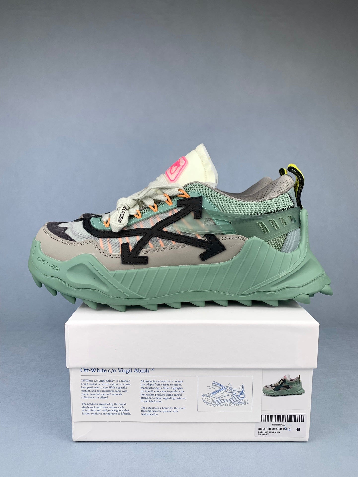 Off-White Grey-Green Sneakers