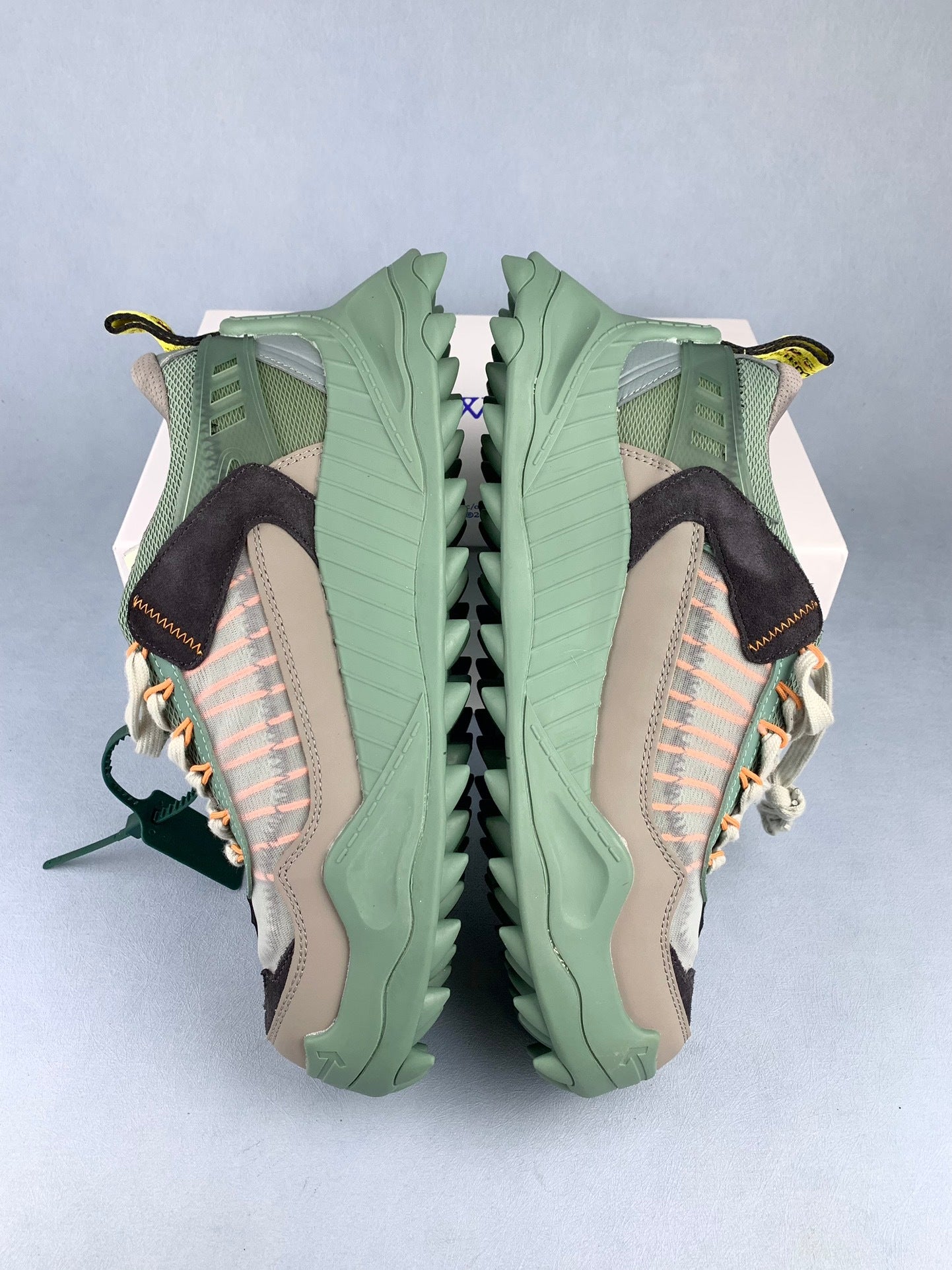 Off-White Grey-Green Sneakers