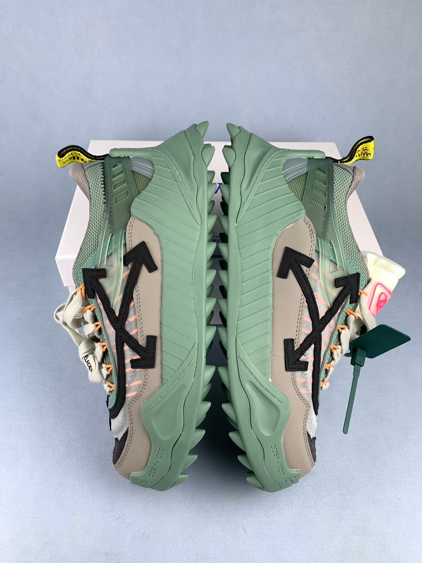 Off-White Grey-Green Sneakers