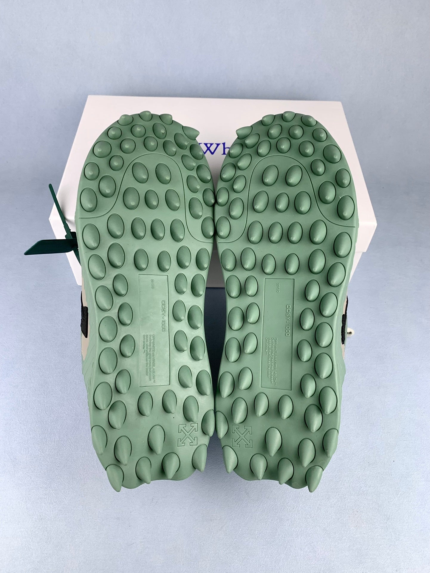Off-White Grey-Green Sneakers