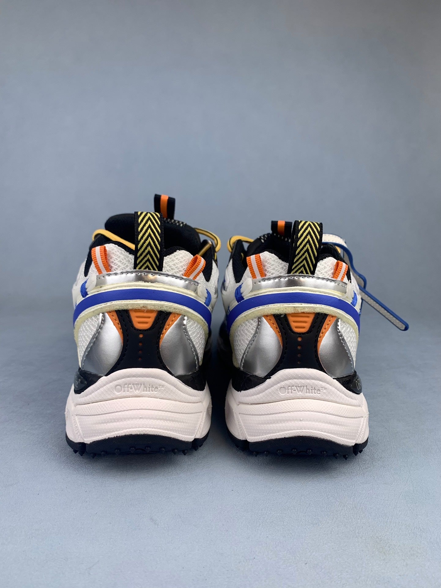 Off-White White and Blue Sneakers