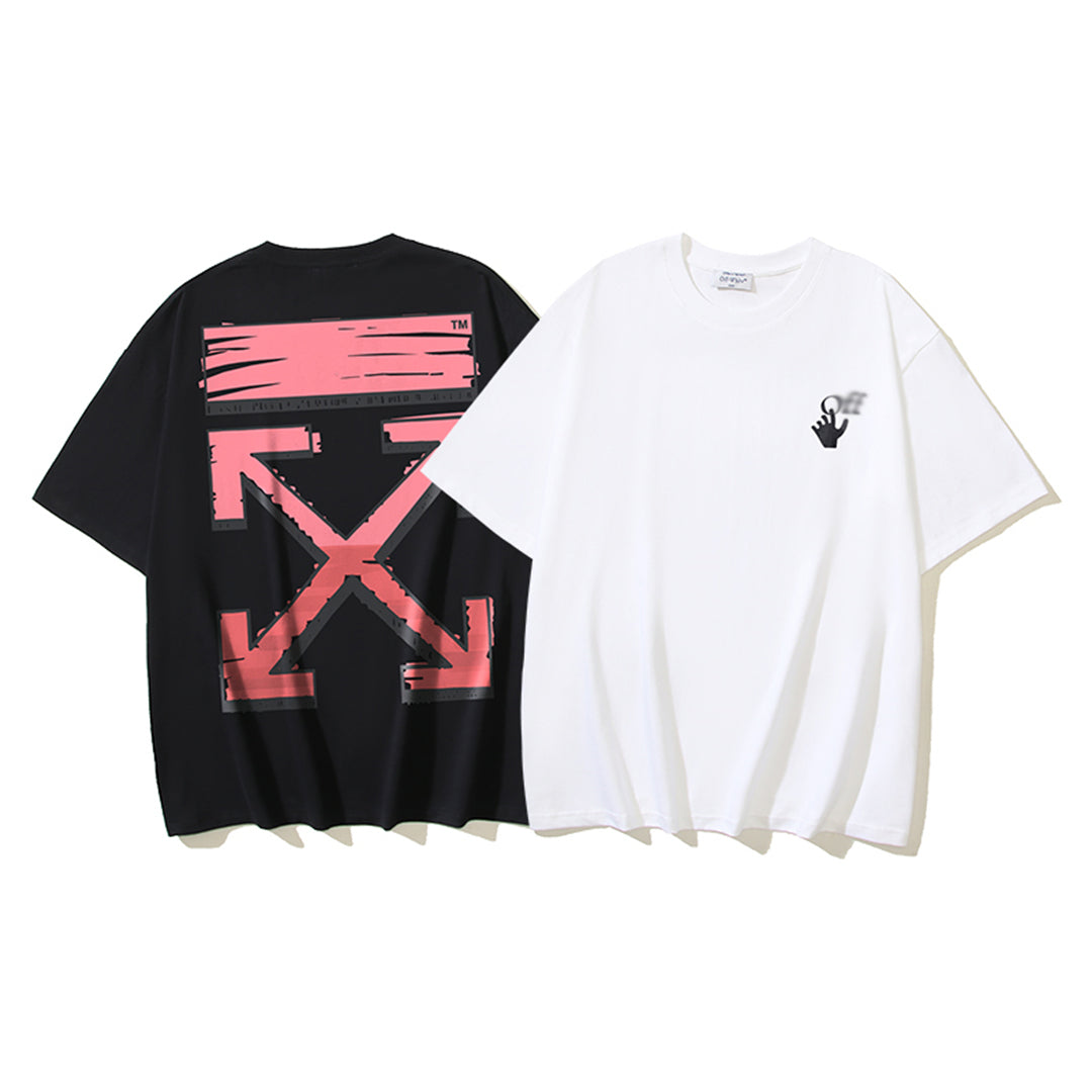 OFF-WHITEArrow Logo Cotton T-Shirt - Pure Minimalist Style