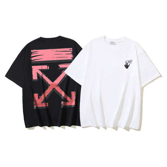 OFF-WHITEArrow Logo Cotton T-Shirt - Pure Minimalist Style