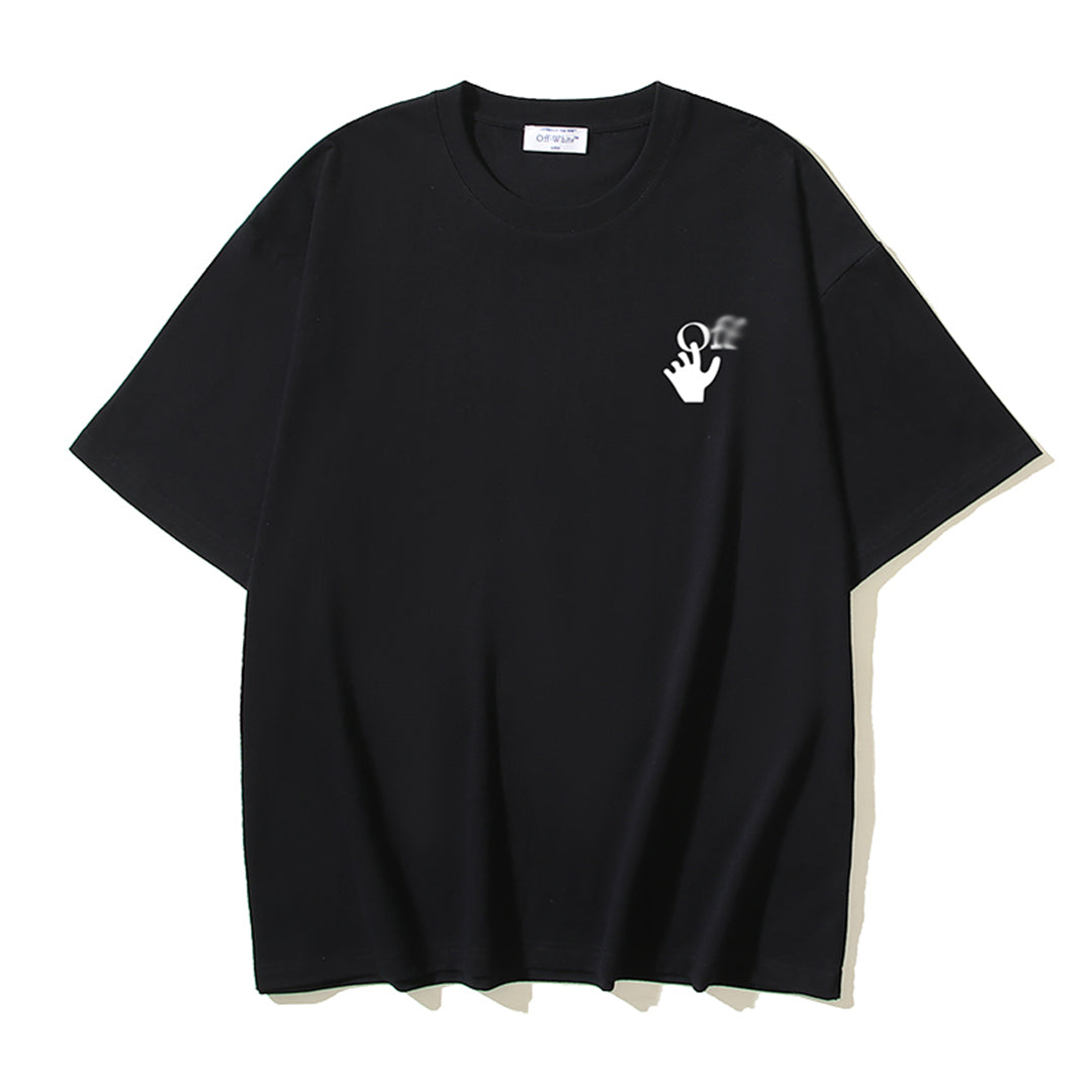 OFF-WHITEArrow Logo Cotton T-Shirt - Pure Minimalist Style