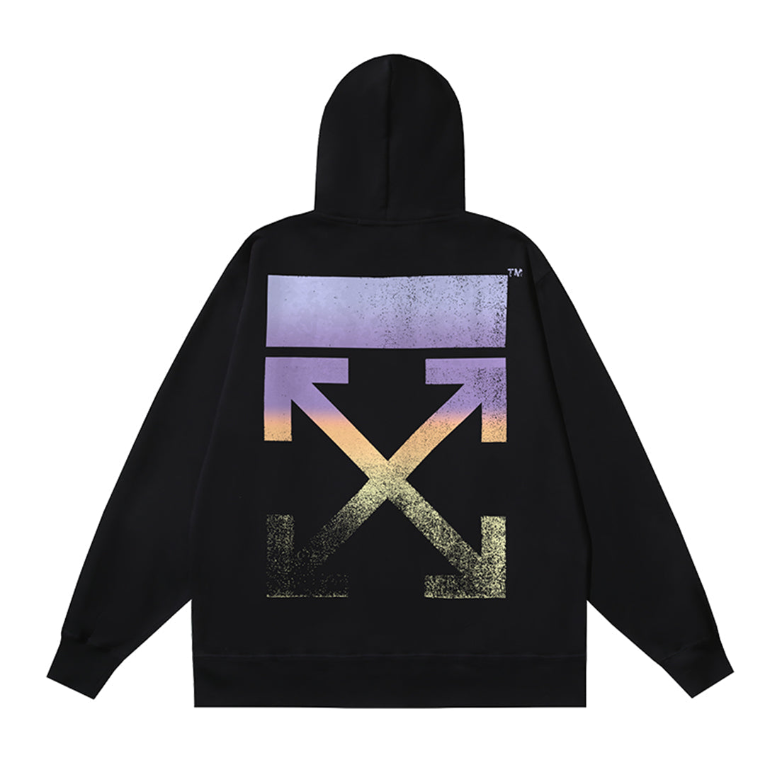 OFF-WHITELogo Print Hoodie Jacket - Premium Cotton Streetwear Hybrid