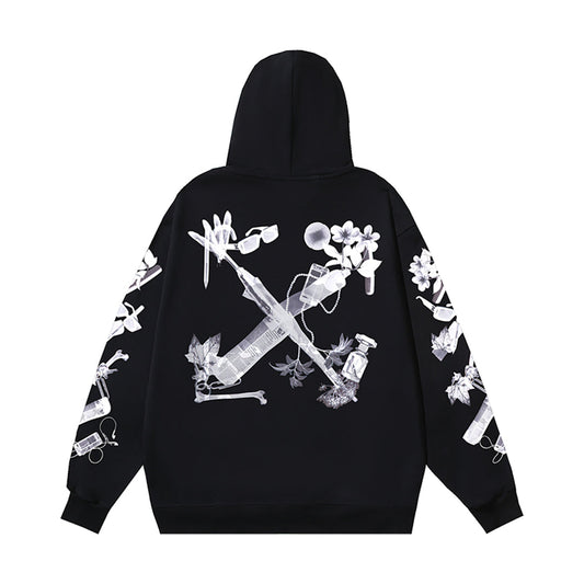 OFF Logo Print Hoodie