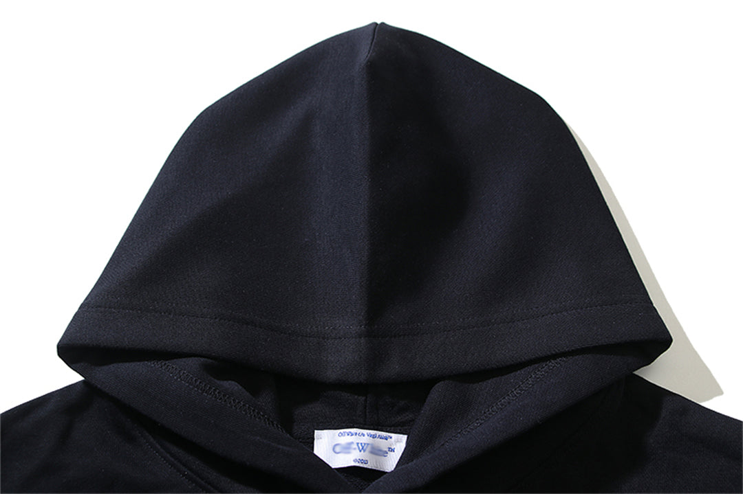 OFF-WHITELogo Print Hoodie - Premium Cotton Streetwear Pullover